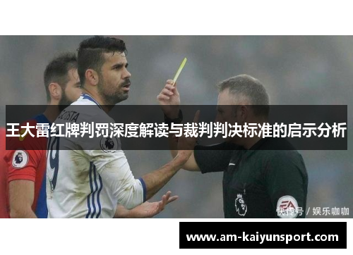 王大雷红牌判罚深度解读与裁判判决标准的启示分析